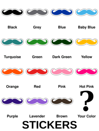 Moustache Stickers